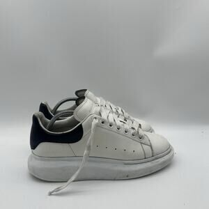 Mens Size 9 Alexander McQueen White Leather Oversized Sneakers 441631 42D